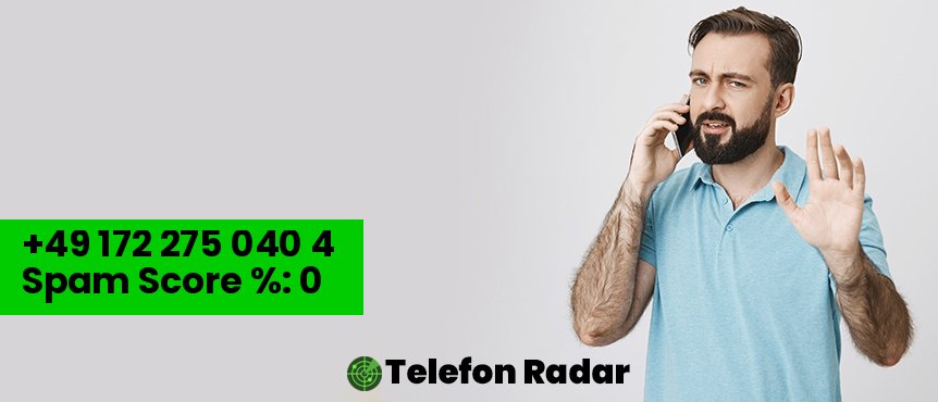 ✅ Telefonnummer +49 01722750404 - Telefon Radar