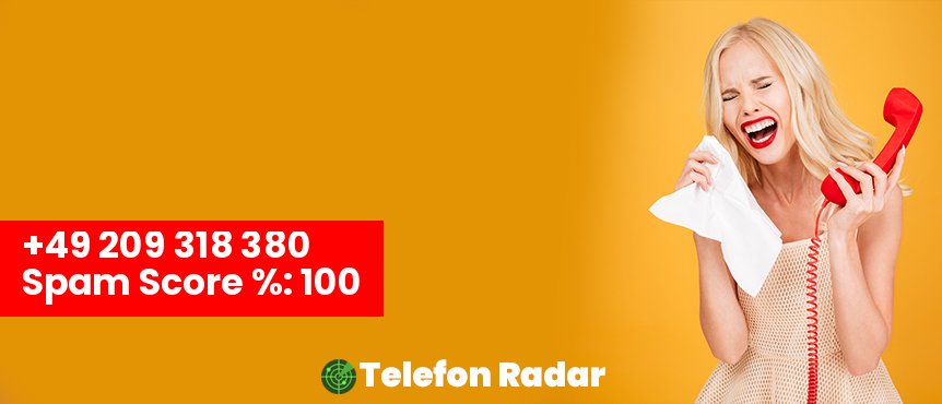 🚨 Telefonnummer +49 0209318380 - Telefon Radar