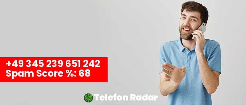 🚨 Telefonnummer +49 0345239651242 - Telefon Radar