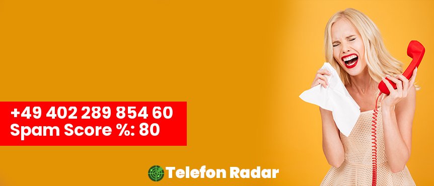 🚨 Telefonnummer +49 040228985460 - Telefon Radar
