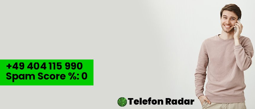 ✅ Telefonnummer +49 0404115990 - Telefon Radar