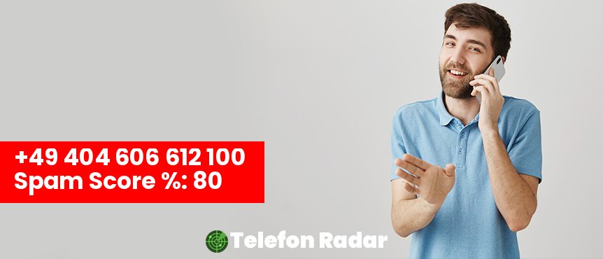 🚨 Telefonnummer +49 0404606612100 - Telefon Radar