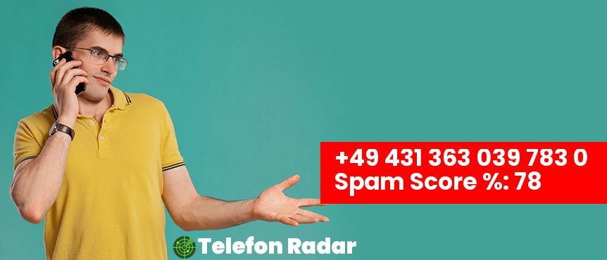 🚨 Telefonnummer +49 04313630397830 - Telefon Radar