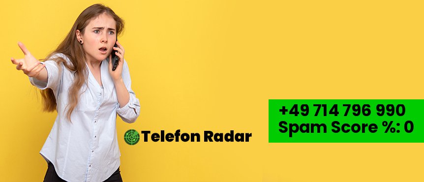 ✅ Telefonnummer +49 0714796990 - Telefon Radar