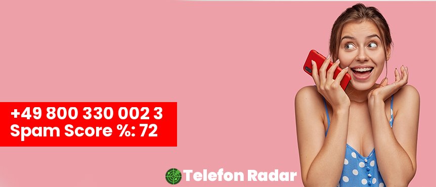 🚨 Telefonnummer +49 08003300023 - Telefon Radar