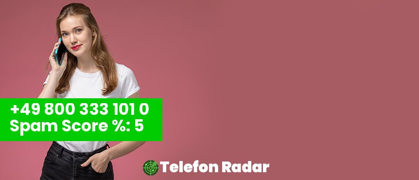✅ Telefonnummer +49 08003331010 - Telefon Radar