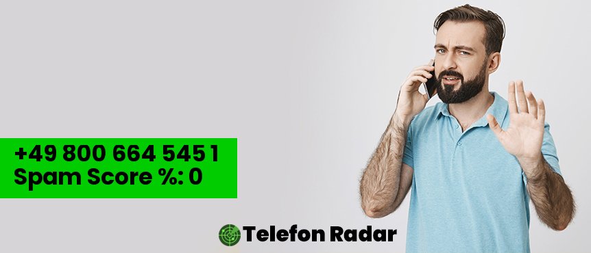 ✅ Telefonnummer +49 08006645451 - Telefon Radar