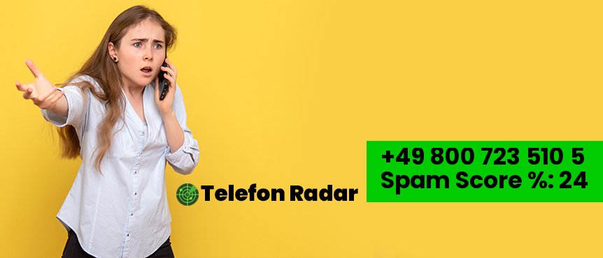 ✅ Telefonnummer +49 08007235105 - Telefon Radar