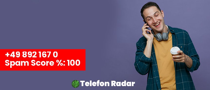🚨 Telefonnummer +49 08921670 - Telefon Radar