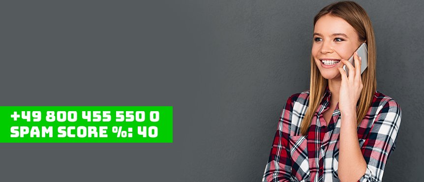 ✅ Telefonnummer +49 08004555500 - Telefon Radar