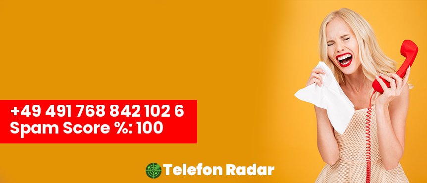 🚨 Telefonnummer +49 04917688421026 - Telefon Radar